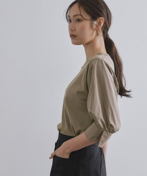 OPAQUE.CLIP / オペーク ドット クリップ ニット・セーター | ドッキングスリーブニット【洗濯機洗い可/抗ピル】 | 詳細9