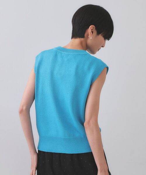 OPAQUE.CLIP / オペーク ドット クリップ ベスト | 変形ブロンズボタンニットベスト【洗濯機洗い可】 | 詳細15