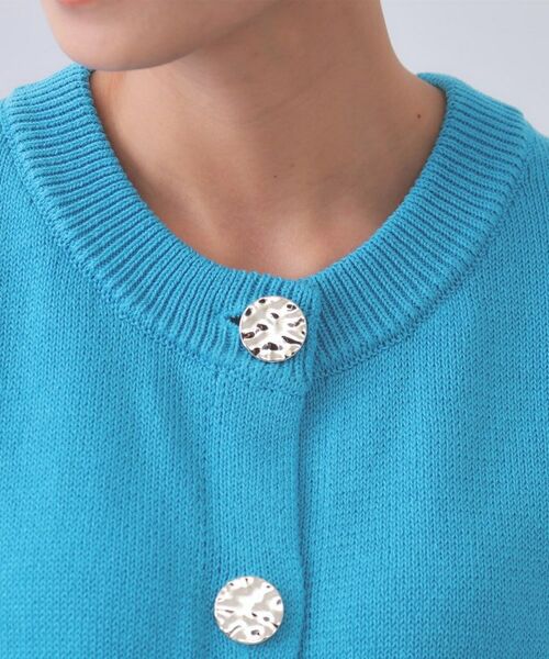 OPAQUE.CLIP / オペーク ドット クリップ ベスト | 変形ブロンズボタンニットベスト【洗濯機洗い可】 | 詳細16