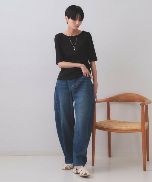 OPAQUE.CLIP / オペーク ドット クリップ カットソー | 汗染み防止 ボートネックリブカットソー【洗濯機洗い可/抗ピル】 | 詳細10