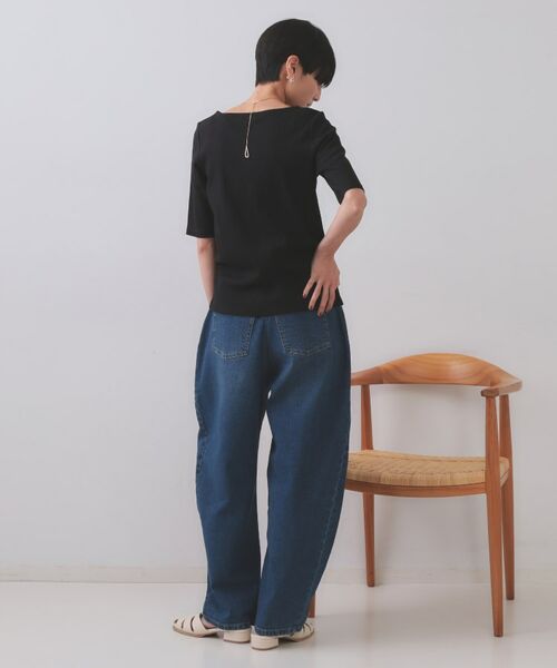 OPAQUE.CLIP / オペーク ドット クリップ カットソー | 汗染み防止 ボートネックリブカットソー【洗濯機洗い可/抗ピル】 | 詳細11