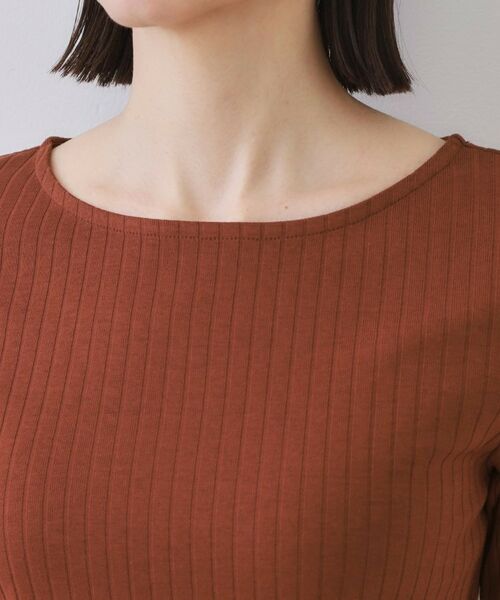 OPAQUE.CLIP / オペーク ドット クリップ カットソー | 汗染み防止 ボートネックリブカットソー【洗濯機洗い可/抗ピル】 | 詳細20