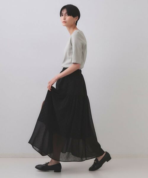 OPAQUE.CLIP / オペーク ドット クリップ カットソー | 汗染み防止 ボートネックリブカットソー【洗濯機洗い可/抗ピル】 | 詳細3