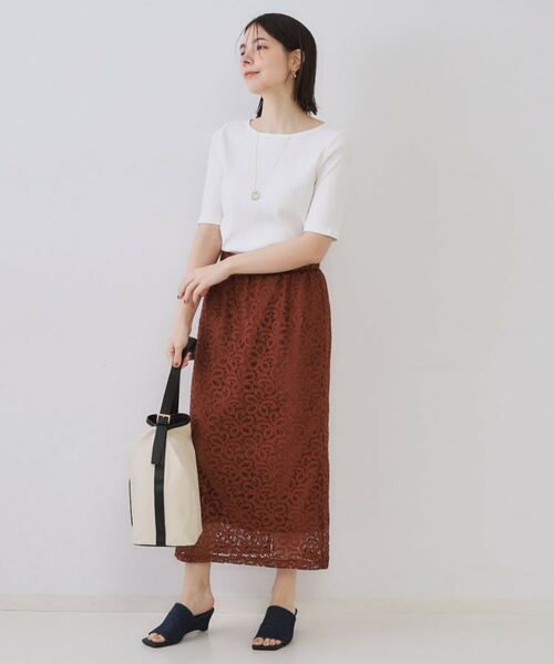 OPAQUE.CLIP / オペーク ドット クリップ カットソー | 汗染み防止 ボートネックリブカットソー【洗濯機洗い可/抗ピル】 | 詳細7