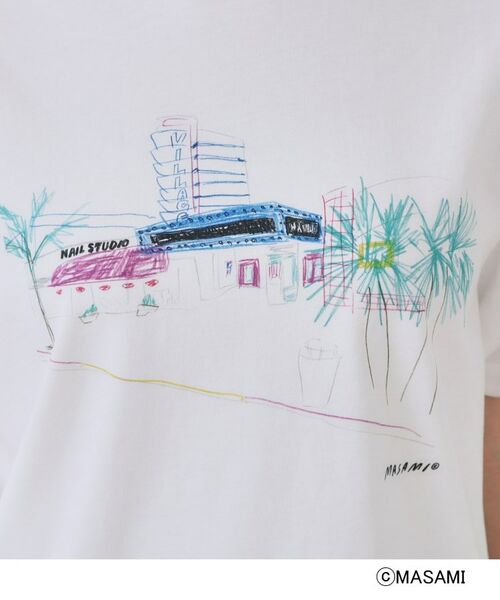 OPAQUE.CLIP / オペーク ドット クリップ Tシャツ | 風景イラストプリントTシャツ | 詳細4