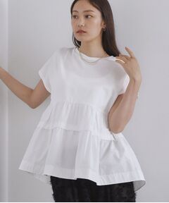 OPAQUE.CLIP / オペーク ドット クリップ カットソー | ドッキングティアードトップス【洗濯機洗い可】