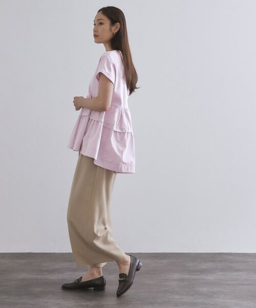 OPAQUE.CLIP / オペーク ドット クリップ カットソー | ドッキングティアードトップス【洗濯機洗い可】 | 詳細11