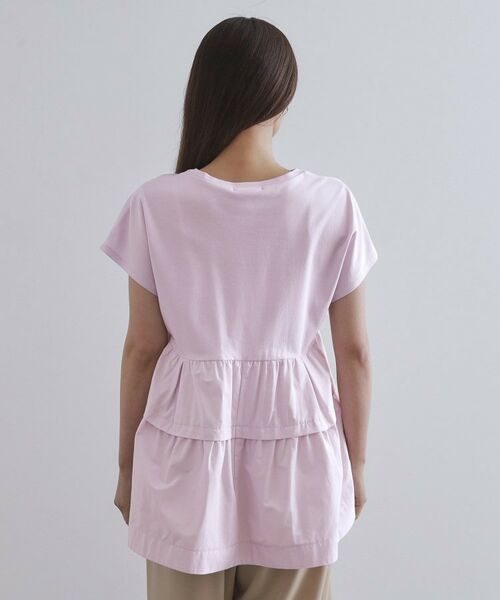 OPAQUE.CLIP / オペーク ドット クリップ カットソー | ドッキングティアードトップス【洗濯機洗い可】 | 詳細15