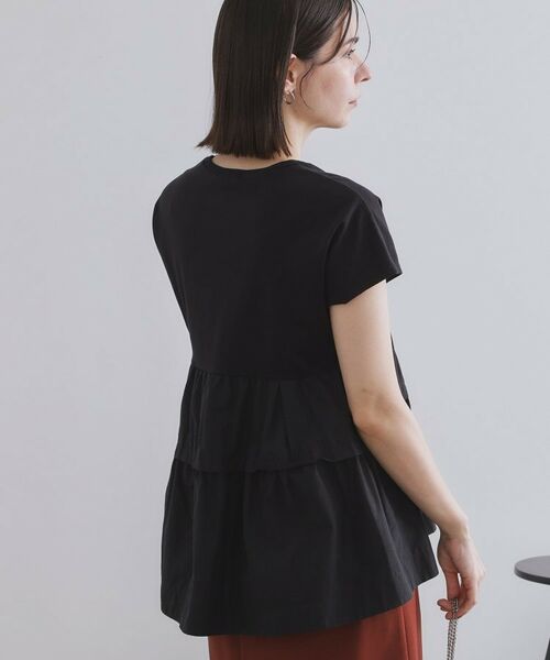 OPAQUE.CLIP / オペーク ドット クリップ カットソー | ドッキングティアードトップス【洗濯機洗い可】 | 詳細5