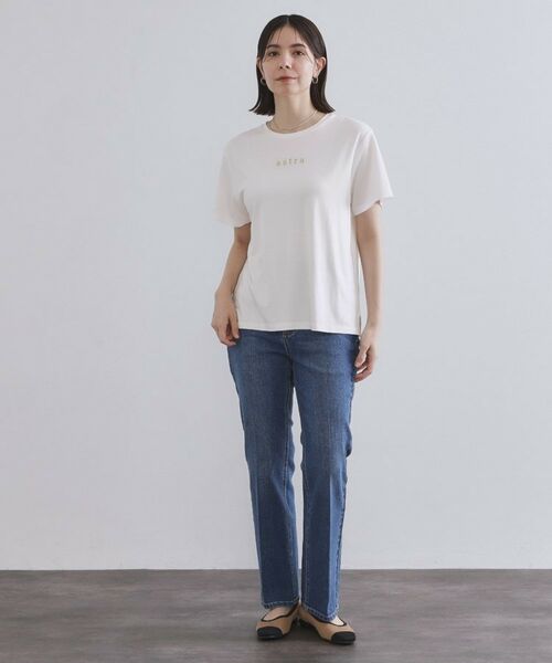 OPAQUE.CLIP / オペーク ドット クリップ Tシャツ | メタリック刺繍ロゴTシャツ【接触冷感/洗濯機洗い可】 | 詳細2