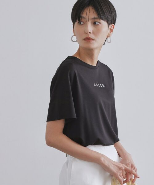 OPAQUE.CLIP / オペーク ドット クリップ Tシャツ | メタリック刺繍ロゴTシャツ【接触冷感/洗濯機洗い可】 | 詳細5