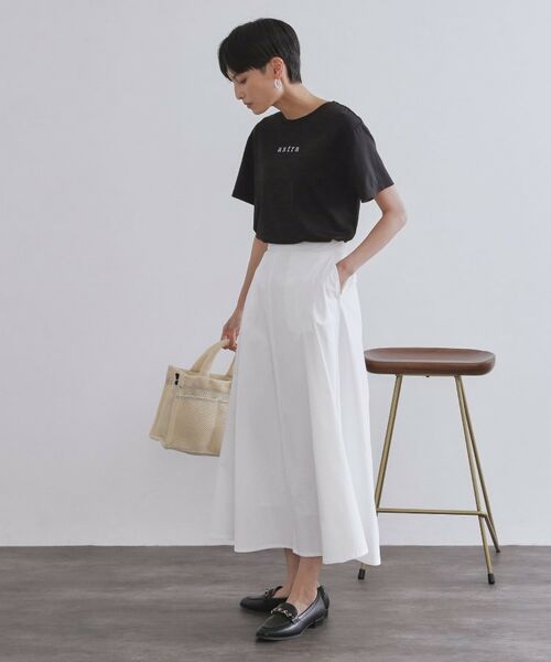 OPAQUE.CLIP / オペーク ドット クリップ Tシャツ | メタリック刺繍ロゴTシャツ【接触冷感/洗濯機洗い可】 | 詳細7