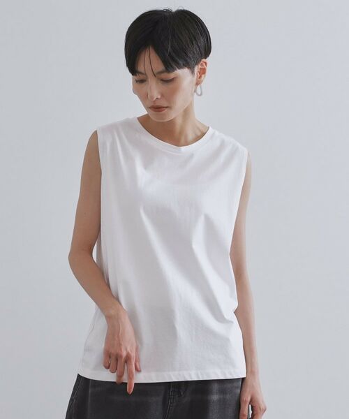 OPAQUE.CLIP / オペーク ドット クリップ カットソー | 《CanCam掲載》ツインセット/フリルキャミビスチェ×フレンチスリーブカットソー【洗濯機洗い可】 | 詳細16