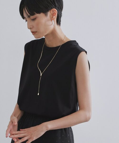 OPAQUE.CLIP / オペーク ドット クリップ カットソー | 《CanCam掲載》ツインセット/フリルキャミビスチェ×フレンチスリーブカットソー【洗濯機洗い可】 | 詳細2