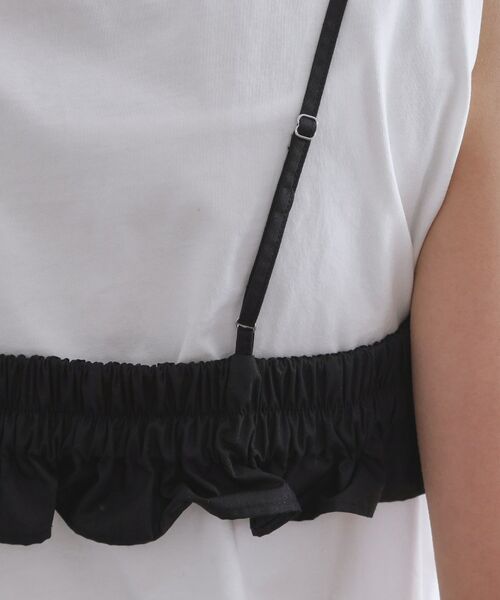 OPAQUE.CLIP / オペーク ドット クリップ カットソー | 《CanCam掲載》ツインセット/フリルキャミビスチェ×フレンチスリーブカットソー【洗濯機洗い可】 | 詳細21