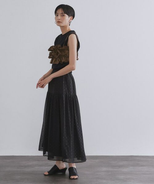 OPAQUE.CLIP / オペーク ドット クリップ カットソー | 《CanCam掲載》ツインセット/フリルキャミビスチェ×フレンチスリーブカットソー【洗濯機洗い可】 | 詳細4