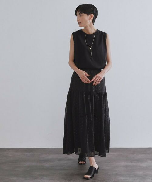 OPAQUE.CLIP / オペーク ドット クリップ カットソー | 《CanCam掲載》ツインセット/フリルキャミビスチェ×フレンチスリーブカットソー【洗濯機洗い可】 | 詳細5