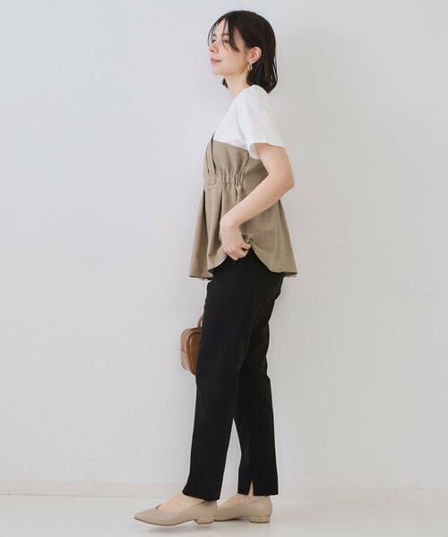 OPAQUE.CLIP / オペーク ドット クリップ カットソー | タックビスチェドッキングカットソー【洗濯機洗い可】 | 詳細11