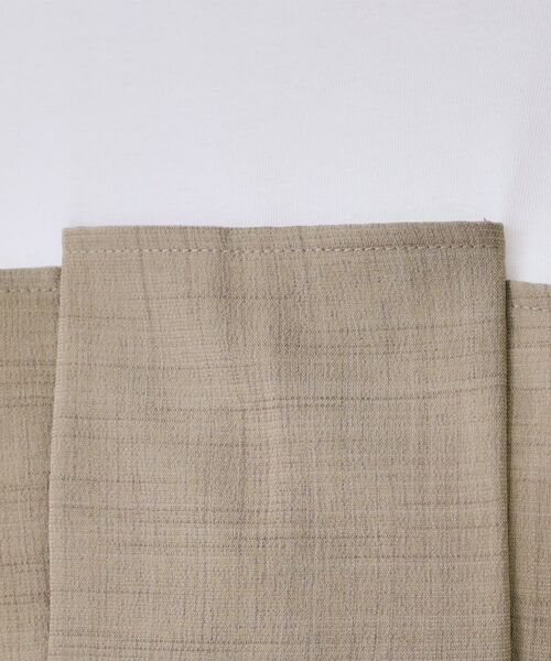 OPAQUE.CLIP / オペーク ドット クリップ カットソー | タックビスチェドッキングカットソー【洗濯機洗い可】 | 詳細12