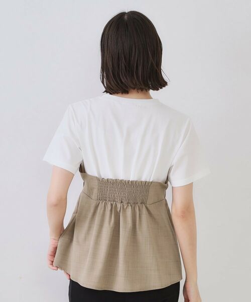 OPAQUE.CLIP / オペーク ドット クリップ カットソー | タックビスチェドッキングカットソー【洗濯機洗い可】 | 詳細15