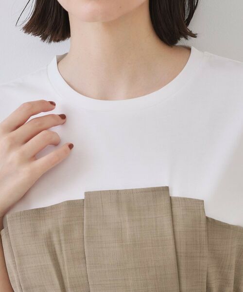 OPAQUE.CLIP / オペーク ドット クリップ カットソー | タックビスチェドッキングカットソー【洗濯機洗い可】 | 詳細16