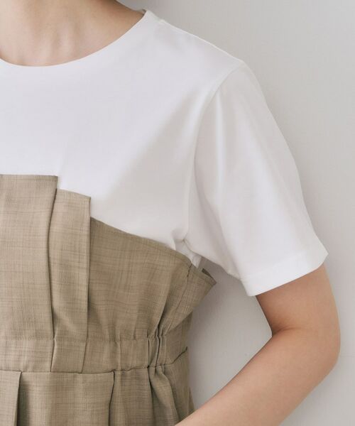 OPAQUE.CLIP / オペーク ドット クリップ カットソー | タックビスチェドッキングカットソー【洗濯機洗い可】 | 詳細17