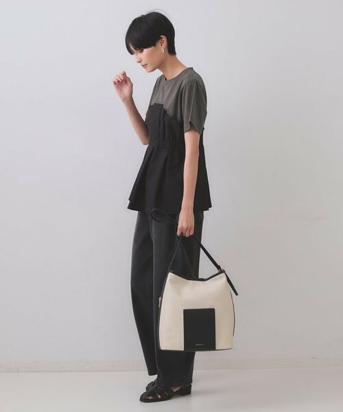 OPAQUE.CLIP / オペーク ドット クリップ カットソー | タックビスチェドッキングカットソー【洗濯機洗い可】 | 詳細7