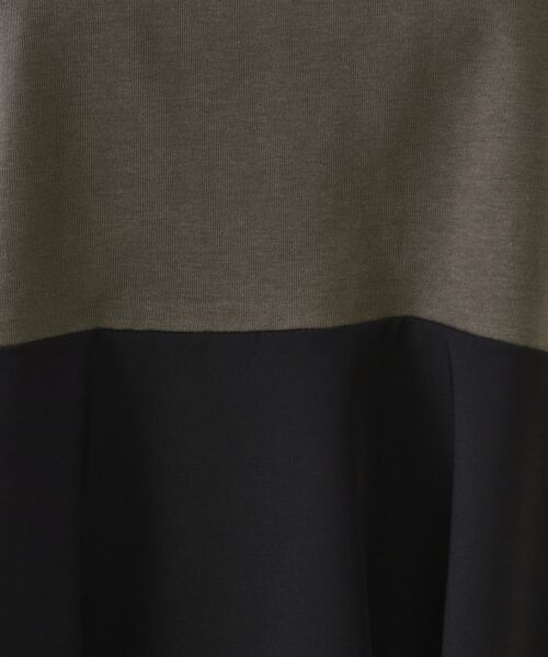 OPAQUE.CLIP / オペーク ドット クリップ カットソー | 配色フハクドッキングペプラムトップス【洗濯機洗い可/抗ピル】 | 詳細4