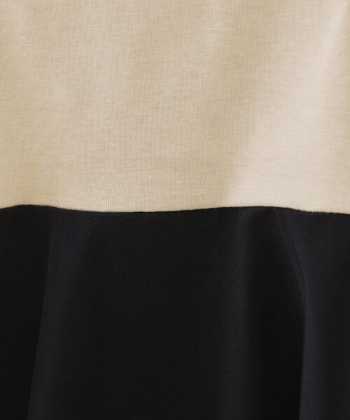 OPAQUE.CLIP / オペーク ドット クリップ カットソー | 配色フハクドッキングペプラムトップス【洗濯機洗い可/抗ピル】 | 詳細8