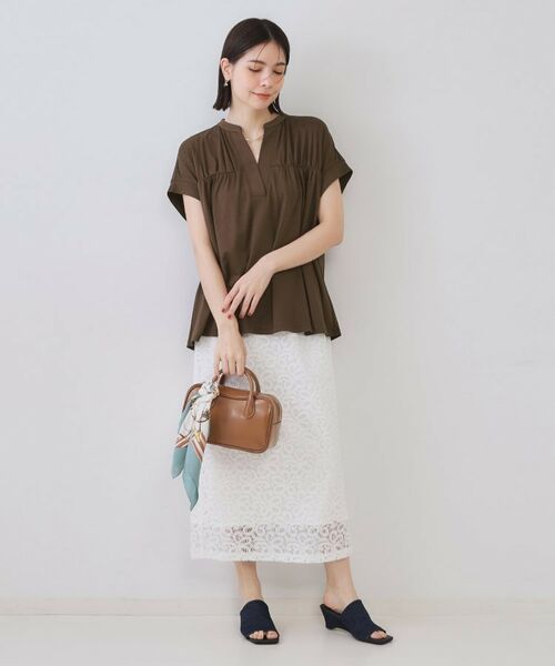 OPAQUE.CLIP / オペーク ドット クリップ カットソー | スキッパーフレアカットソー【接触冷感/洗濯機洗い可】 | 詳細10