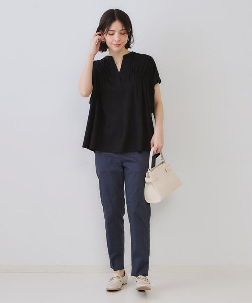 OPAQUE.CLIP / オペーク ドット クリップ カットソー | スキッパーフレアカットソー【接触冷感/洗濯機洗い可】 | 詳細2