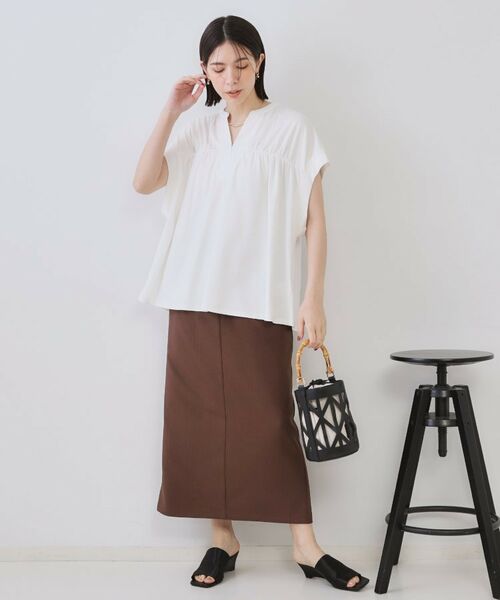 OPAQUE.CLIP / オペーク ドット クリップ カットソー | スキッパーフレアカットソー【接触冷感/洗濯機洗い可】 | 詳細6