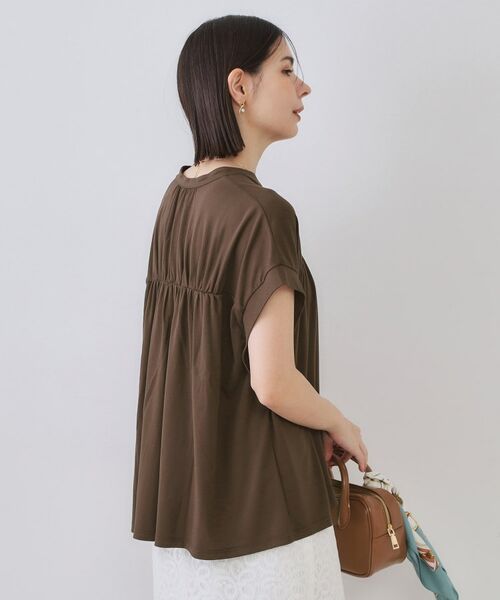 OPAQUE.CLIP / オペーク ドット クリップ カットソー | スキッパーフレアカットソー【接触冷感/洗濯機洗い可】 | 詳細9