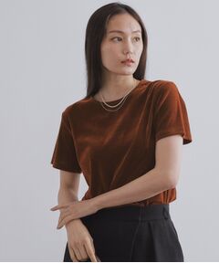 OPAQUE.CLIP / オペーク ドット クリップ カットソー | フロッキーチュールTシャツ【洗濯機洗い可】