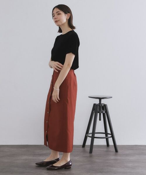 OPAQUE.CLIP / オペーク ドット クリップ カットソー | フロッキーチュールTシャツ【洗濯機洗い可】 | 詳細2