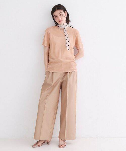 OPAQUE.CLIP / オペーク ドット クリップ カットソー | フロッキーチュールTシャツ【洗濯機洗い可】 | 詳細23