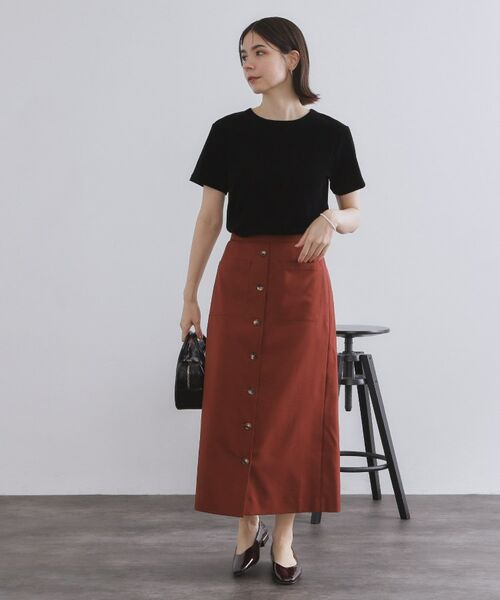 OPAQUE.CLIP / オペーク ドット クリップ カットソー | フロッキーチュールTシャツ【洗濯機洗い可】 | 詳細3