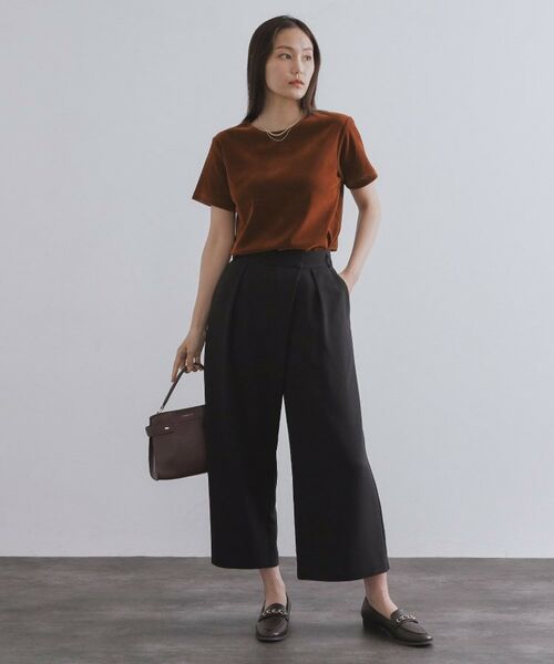 OPAQUE.CLIP / オペーク ドット クリップ カットソー | フロッキーチュールTシャツ【洗濯機洗い可】 | 詳細5