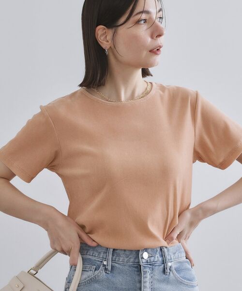 OPAQUE. CLIP/オペーク ドット クリップ フロッキーチュールTシャツ【洗濯機洗い可】 ライトピンク(070) 40(L) OPAQUE. CLIP/オペーク ドット クリップ フロッキーチュールTシャツ【洗濯機洗い可】 ライトピンク(070) 40(L)
