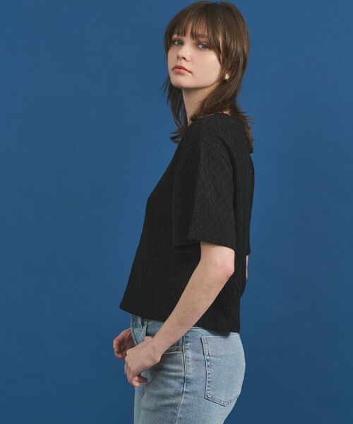 OPAQUE.CLIP / オペーク ドット クリップ カットソー | ふくれジャカードトップス【洗濯機洗い可】 | 詳細10