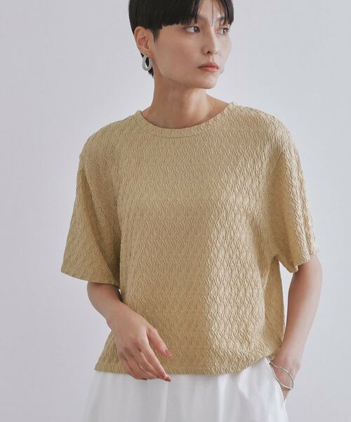 OPAQUE.CLIP / オペーク ドット クリップ カットソー | ふくれジャカードトップス【洗濯機洗い可】 | 詳細13