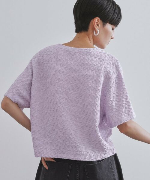 OPAQUE.CLIP / オペーク ドット クリップ カットソー | ふくれジャカードトップス【洗濯機洗い可】 | 詳細17