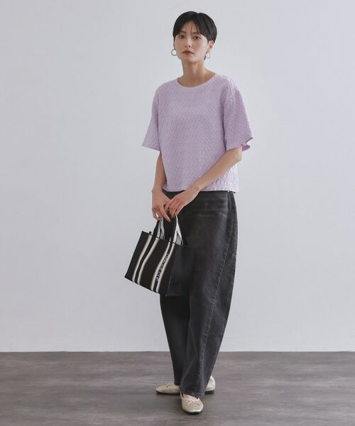 OPAQUE.CLIP / オペーク ドット クリップ カットソー | ふくれジャカードトップス【洗濯機洗い可】 | 詳細18