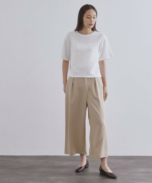 OPAQUE.CLIP / オペーク ドット クリップ カットソー | ふくれジャカードトップス【洗濯機洗い可】 | 詳細2