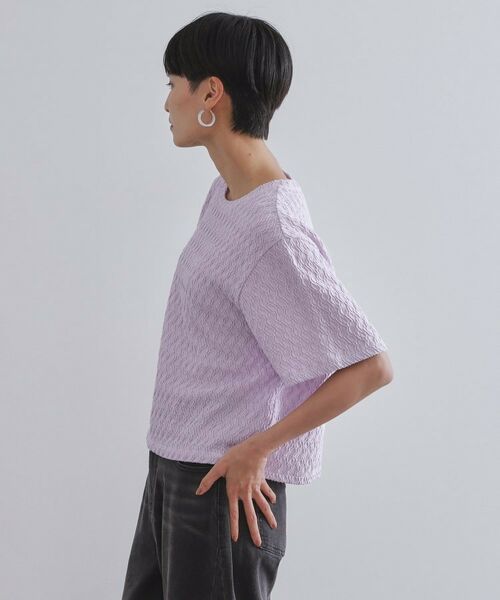 OPAQUE.CLIP / オペーク ドット クリップ カットソー | ふくれジャカードトップス【洗濯機洗い可】 | 詳細22