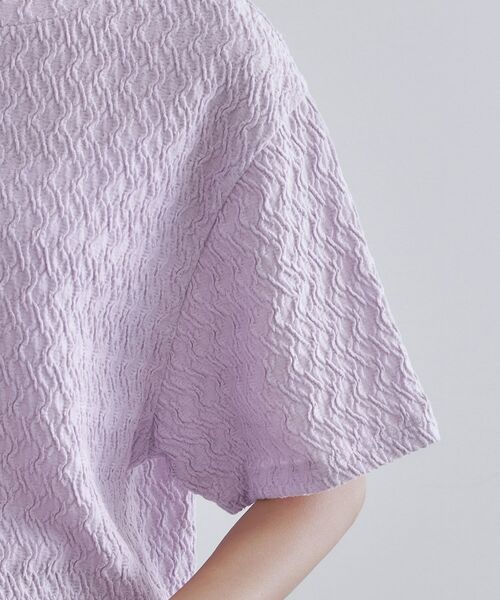 OPAQUE.CLIP / オペーク ドット クリップ カットソー | ふくれジャカードトップス【洗濯機洗い可】 | 詳細25