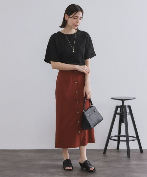 OPAQUE.CLIP / オペーク ドット クリップ カットソー | ふくれジャカードトップス【洗濯機洗い可】 | 詳細6