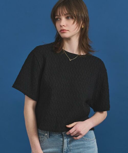 OPAQUE.CLIP / オペーク ドット クリップ カットソー | ふくれジャカードトップス【洗濯機洗い可】 | 詳細8