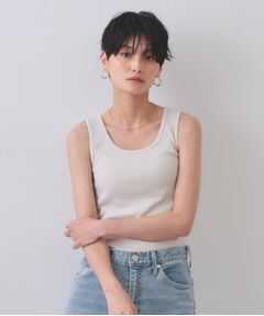 OPAQUE.CLIP / オペーク ドット クリップ キャミソール・チューブトップ | ベーシックテレコタンクトップ【洗濯機洗い可】