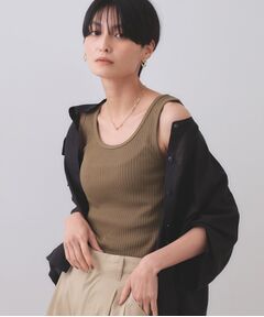 OPAQUE.CLIP / オペーク ドット クリップ キャミソール・チューブトップ | ベーシックテレコタンクトップ【洗濯機洗い可】